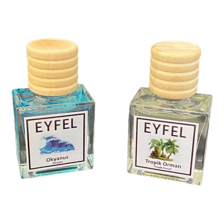خوشبوکننده خودرو ایفل مدل اقیانوس و جنگل استواییکد Ocean-Tropic Forest حجم 10میلی‌لیتر بسته 2 عددی